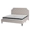 Flash Furniture King Size Beige Fabric Platform Bed with Mattress SL-BM10-4-GG - alternate 2